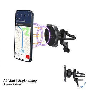 SQUARER II Magnetic Car Mount Air Vent Clip 85