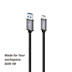 CAPDASE Metallic Series USB-C to USB-A Cable (1M)
