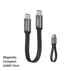 240W | 17cm Short USB-C To USB-C Cable