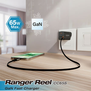 GaN Wall Charger | Ranger Reel CC65S_UK