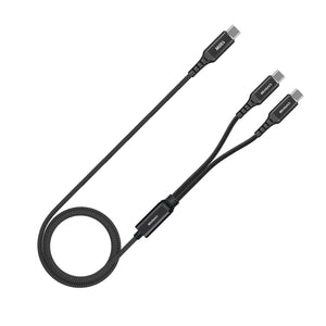 2-in-1 | 1.5M |100W USB-C*2 Cable