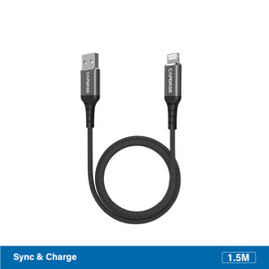 CAPDASE Metallic LAF1 Lightning to USB-A Cable (1.5M)