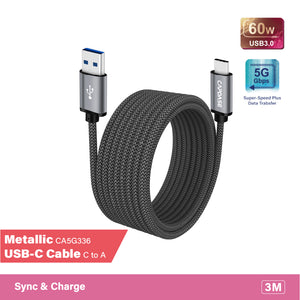 CAPDASE Metallic Series USB-C to USB-C Cable (3M)
