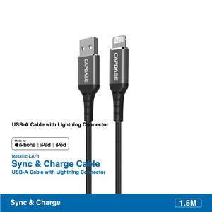 CAPDASE Metallic LAF1 Lightning to USB-A Cable (1.5M)