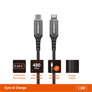 1.5M MFi Lightning to USB-C Cable