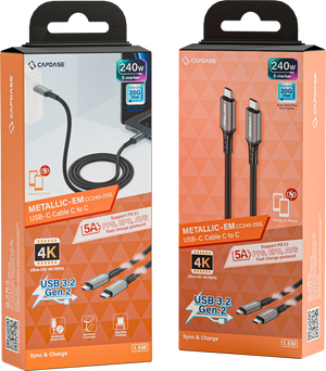 240W | 20Gbps | 4K | 1.5 M | USB-C To USB-C Cable