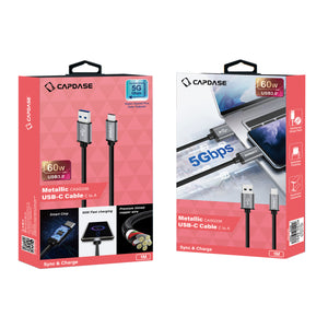 CAPDASE Metallic Series USB-C to USB-A Cable (1M)