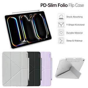 PD-Slim Folio Flip Case for iPad Pro 11-inch M4 2024