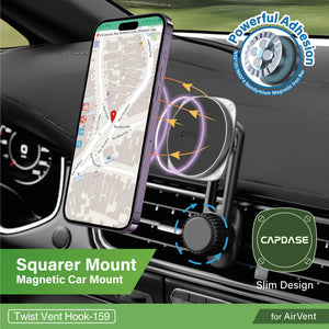 Magnetic Mount | Squarer II-Twist Vent hook-159