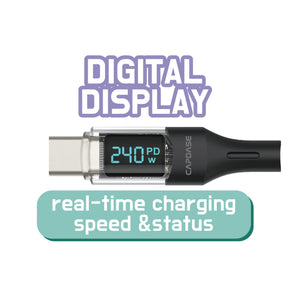 Display-CC240 USB-C To USB C Sync and Charge Cable 1.5M
