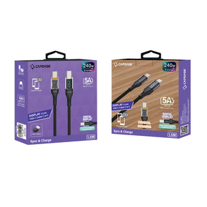 Display-CC240 USB-C To USB C Sync and Charge Cable 1.5M