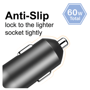 Rapider 2C60 Dual Port 60W PD Car Charger