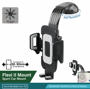 Sport Car Mount | Flexi II -Swivel Bendable-Arm- 158
