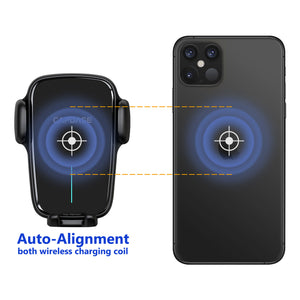AA Power II Fast Wireless Charging Auto-Clamp & Auto-Alignment Car Mount DBase - Macan for Porsche MACAN (2014-2020)