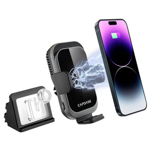 A-CM Power II Ceramic Cooling Fast Wireless Charging Auto-Clamp Car Mount DSH Base-ADQ3 for Audi Q3 (2019-2021)