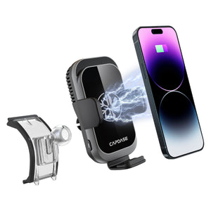 A-CM Power II Ceramic Cooling Fast Wireless Charging Auto-Clamp Car Mount DSH Base-BX5X7 for BMW 2, 3, 4, 8, M, X, Z Series