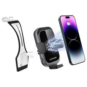 A-CM Power II Ceramic Cooling Fast Wireless Charging Auto-Clamp Car Mount DSH Base-E01 for Benz E Class / CLS