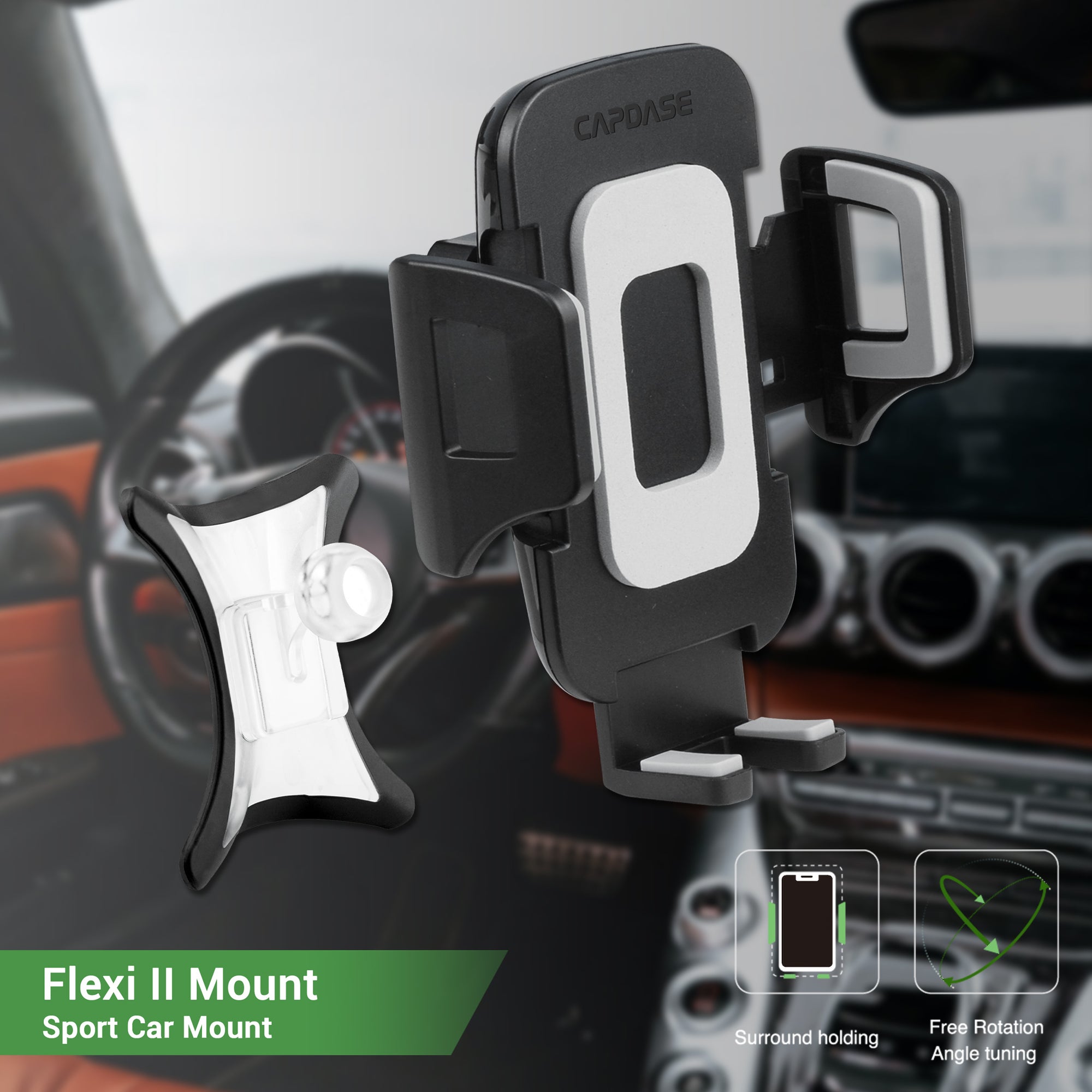 FLEXI II Sport Car Mount DSH Base-A200L for Benz A / 200 / CLA / GLA (2019-2021)