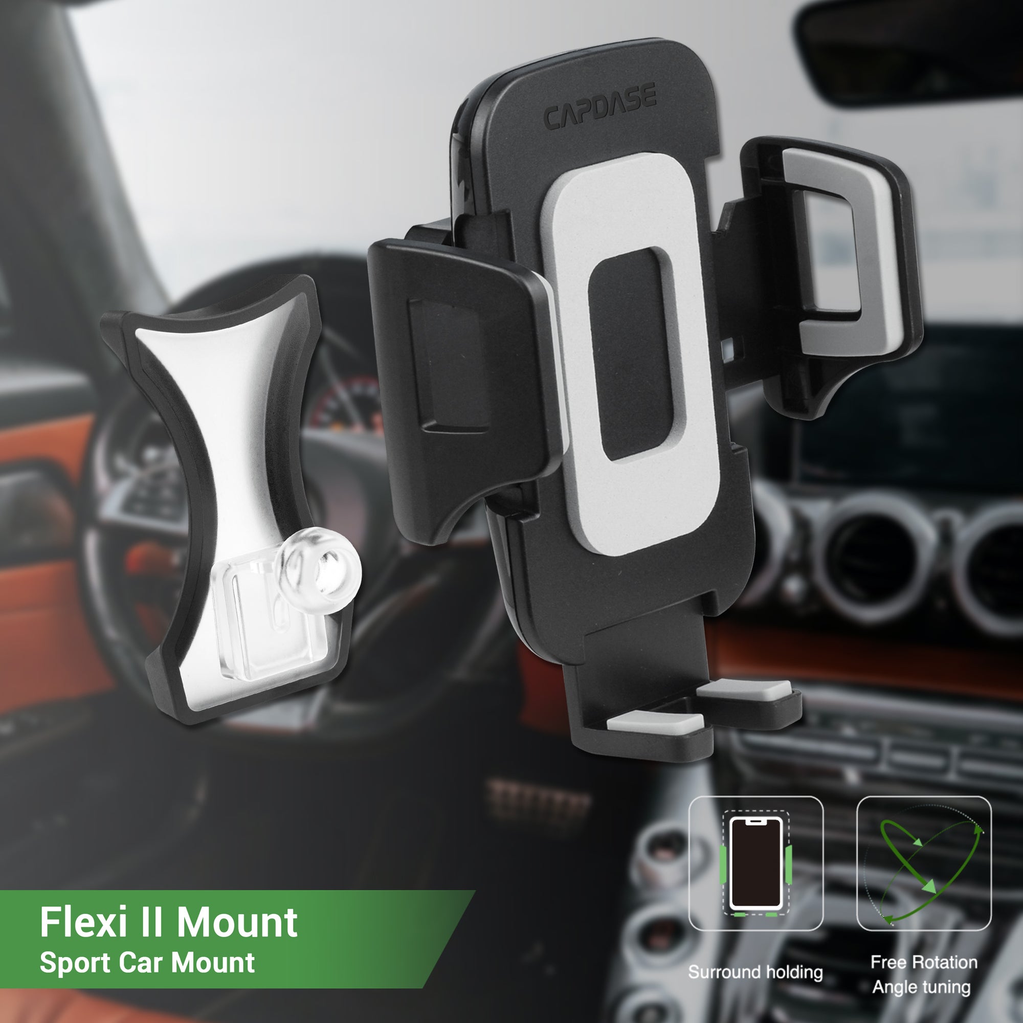FLEXI II Sport Car Mount DSH Base-GLA2 for Benz A / CLA / GLA (2013-2018)