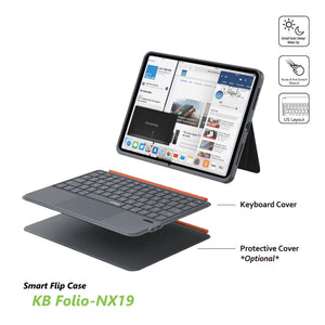 iPad Air 11 (M4/M3/M2) | iPad (A16) | iPad (10/9/8th generation) | iPad Air (5/4th generation) | iPad Pro 11 (4/3/2 generation) | Keyboard Folio – NX19 Kit | Black