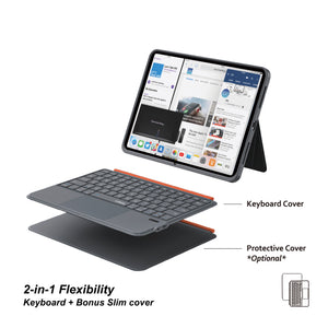 iPad Air 11 (M4/M3/M2) | iPad (A16) | iPad (10/9/8th generation) | iPad Air (5/4th generation) | iPad Pro 11 (4/3/2 generation) | Keyboard Folio – NX19 Kit | Black