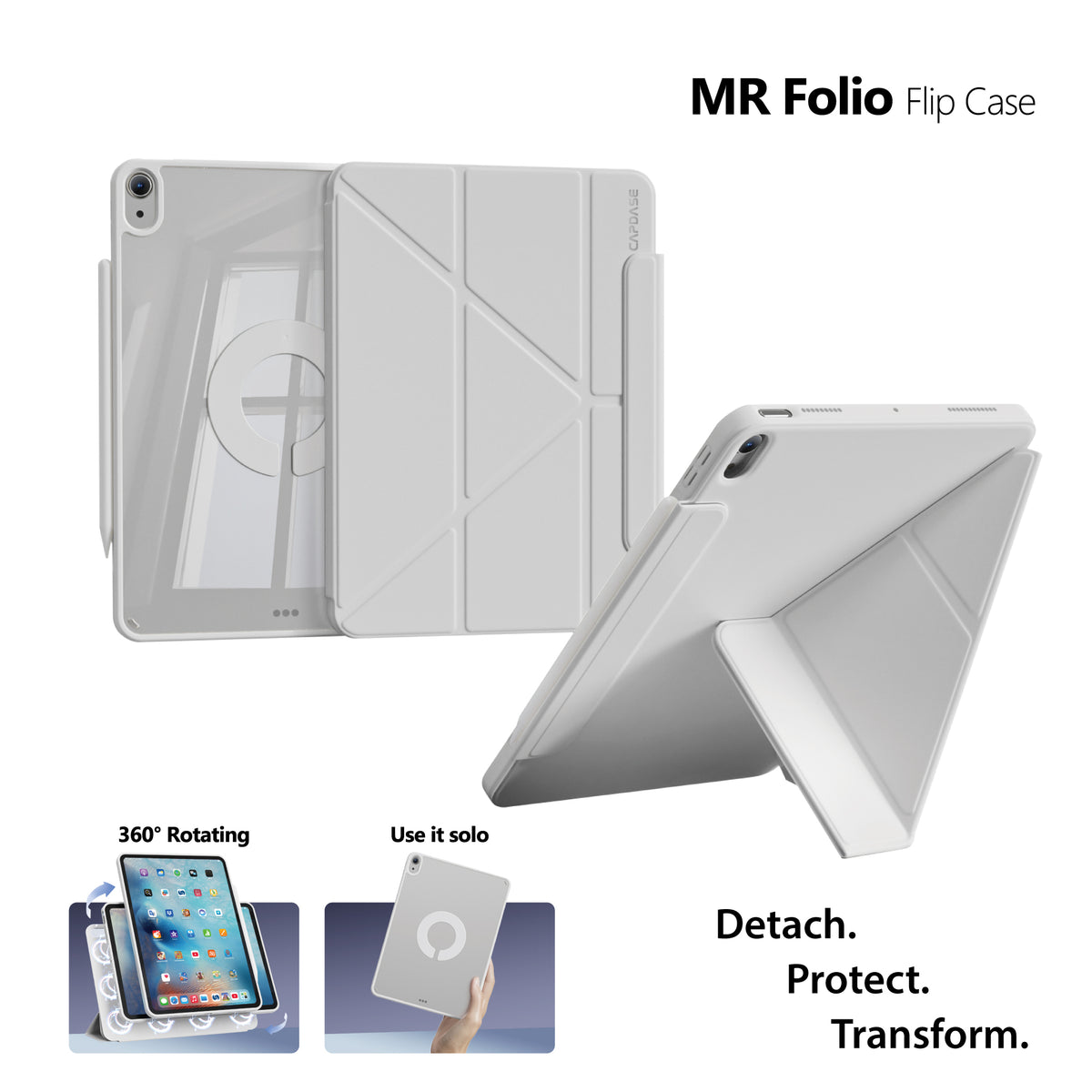 MR Folio Flip Case for iPad Air 11 (M3/M2), iPad Air 5/4 generation  