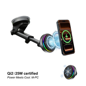 Wireless Charging Magnetic Mount - Wind/Dash | M-PC Power - Telescopic Arm