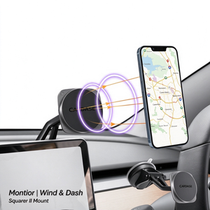 SQUARER II Magnetic Car Mount Touch Screen Flip Arm TL-155 Tesla Model 3/Y (Compatible)