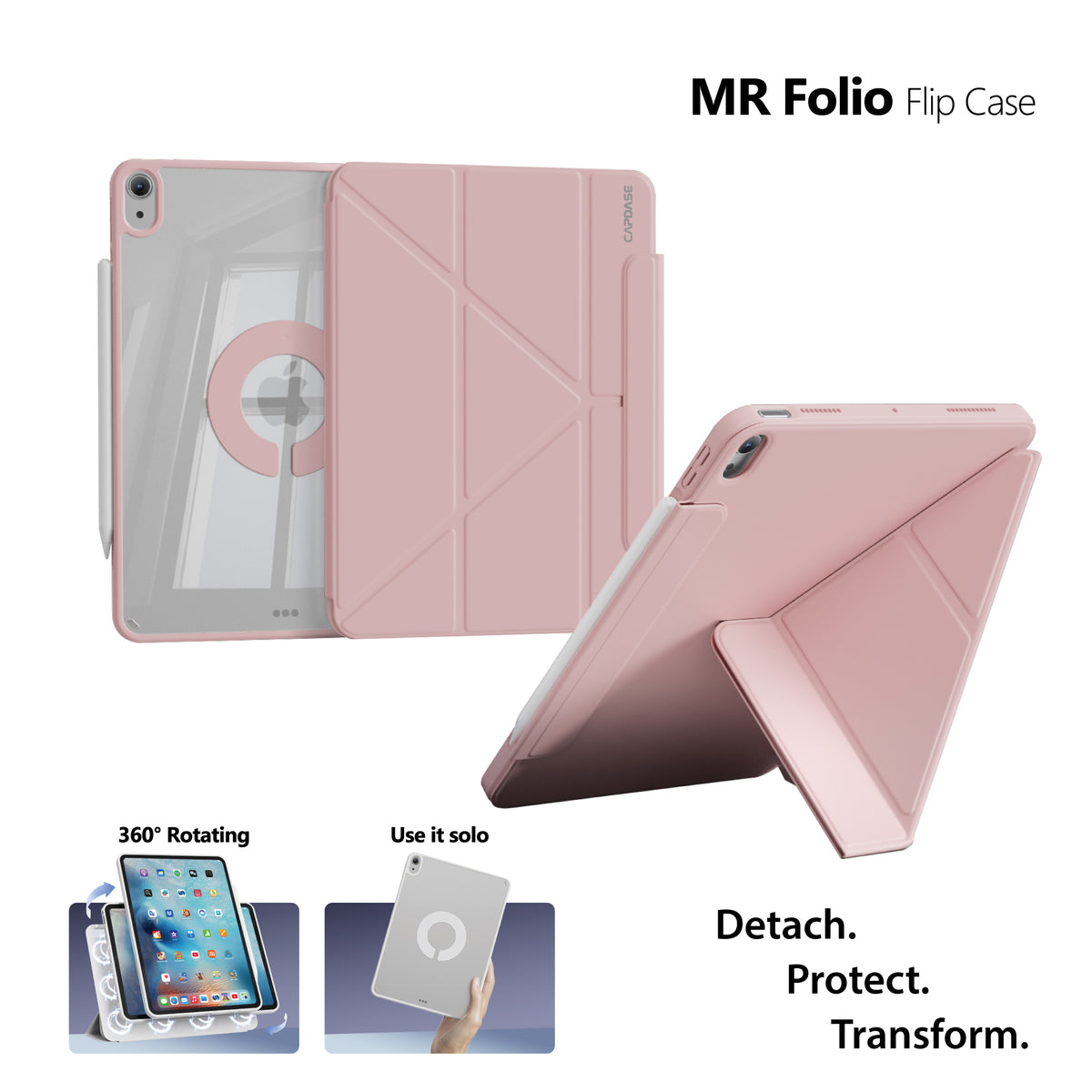MR Folio Flip Case for iPad Air 11 (M3/M2), iPad Air 5/4 generation  