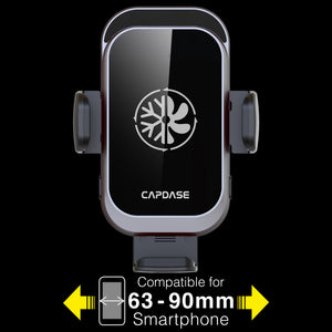 Cooling | 15W Wireless Charging | Auto-Clamp Mount | ACM Power II Car Mount | Telescopic Arm