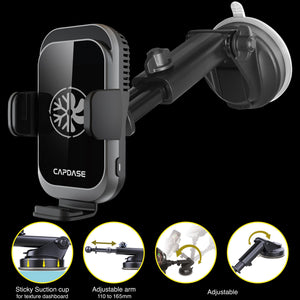 Cooling | 15W Wireless Charging | Auto-Clamp Mount | ACM Power II Car Mount | Telescopic Arm