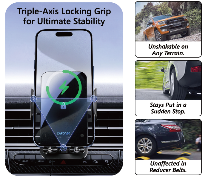 Wireless Charging Auto Mount | AI Power II-Reel-Gooseneck Arm 300mm