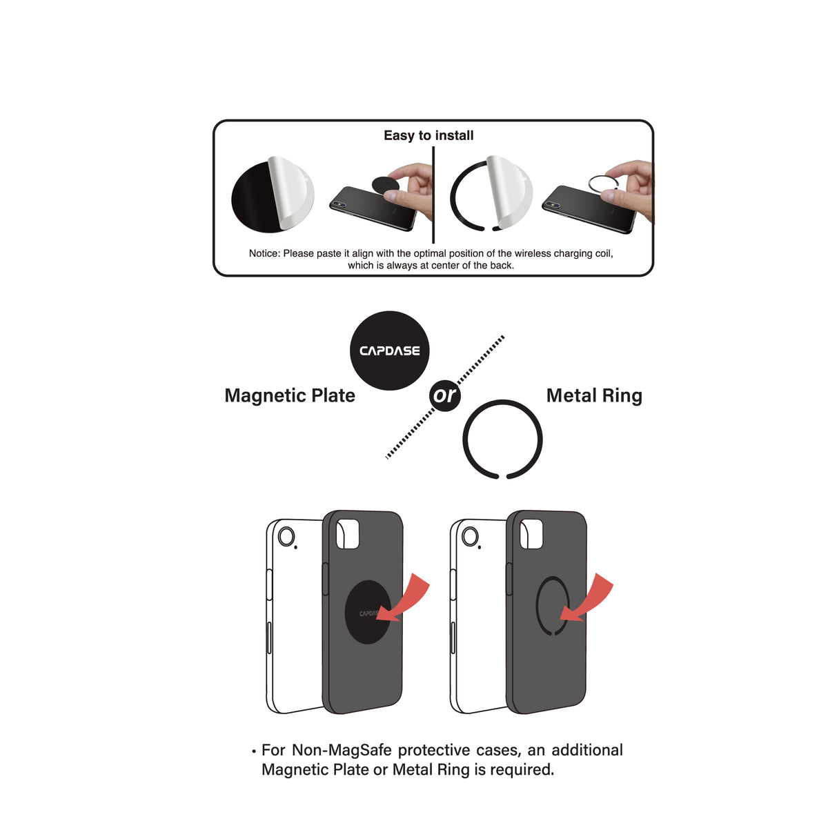 25W Qi2.2 Certified | MagSafe Slim Mount | Wireless Charging | mini Tack-154 | secure on dashboards, home desks, or anywhere.