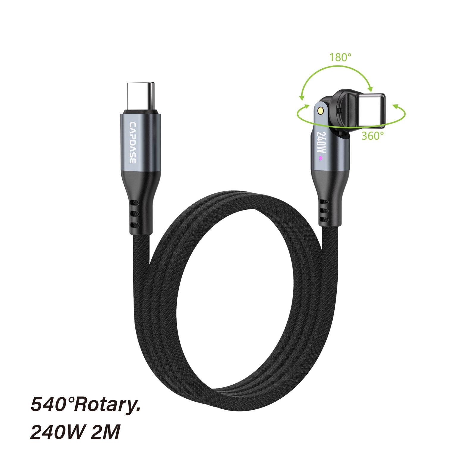 Rotary 540-CC240 USB-C To USB C 240W Sync and Charge Cable 1.8M