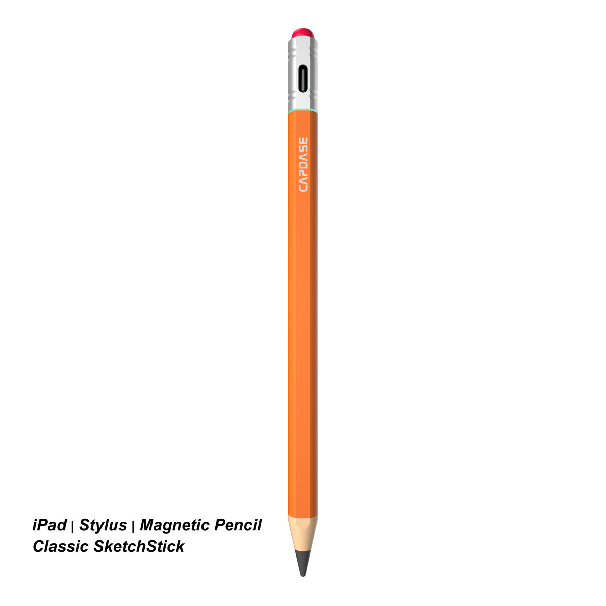 Stylus Pencil-ST47 | Classic SketchStick | Magnetic attachment | USB-C Fast charging | Green | Orange | Yellow