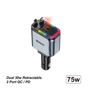 PD3.0 Car Charger - Rapider Reel Duo 2P75