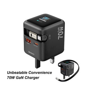 GaN Wall Charger | Ranger Reel C2P70S_UK