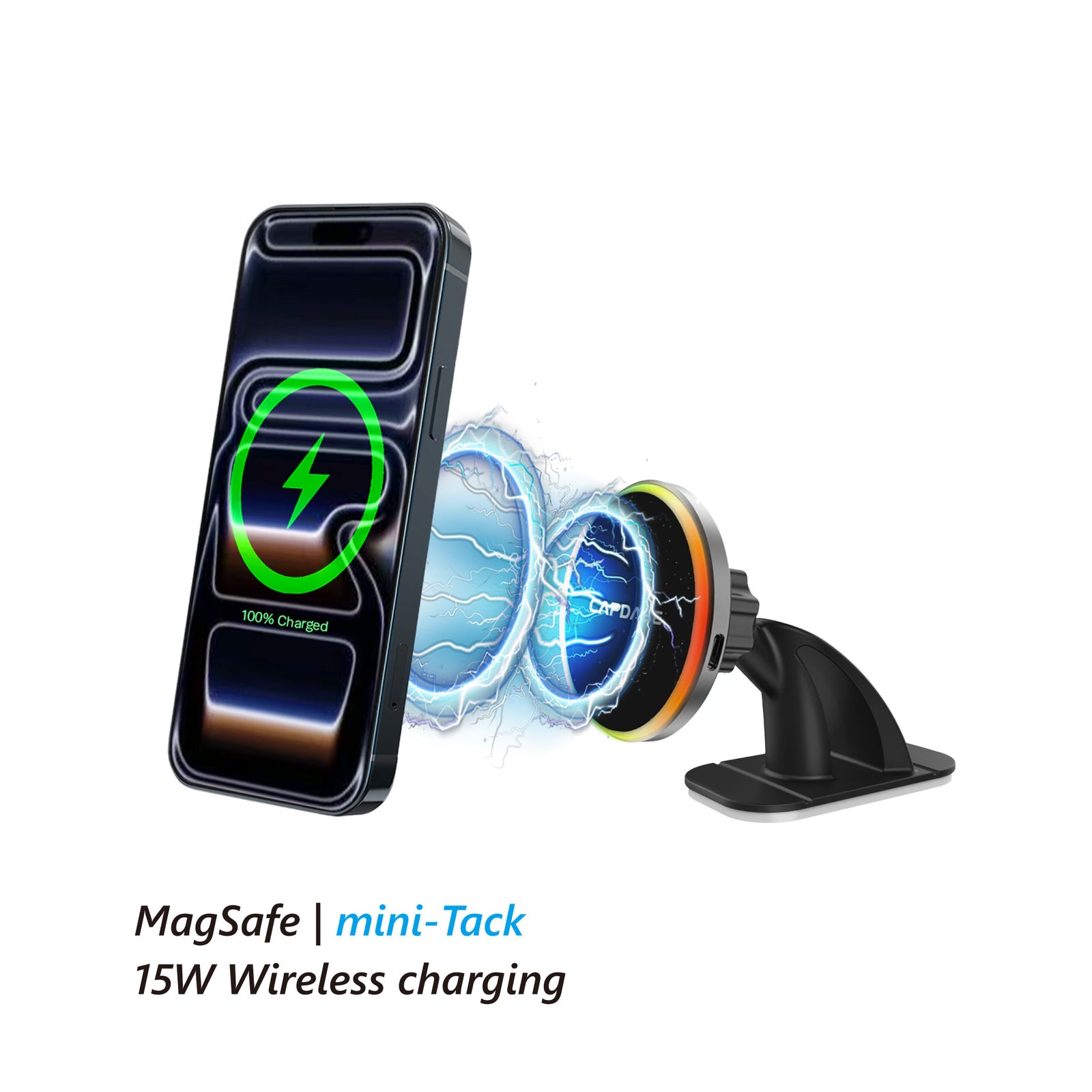 Wireless Charging Magnetic Mount - Wind/Dash | MS Power III-mini Tack-154