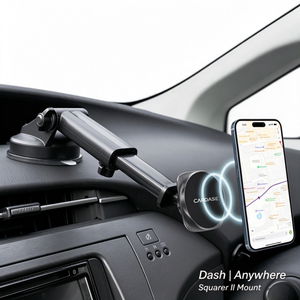 MagSafe Car Mount | Telescopic Arm-141| Windshield & Dashboard | Magnetic Mount | Squarer II Powerful magnetic grip.