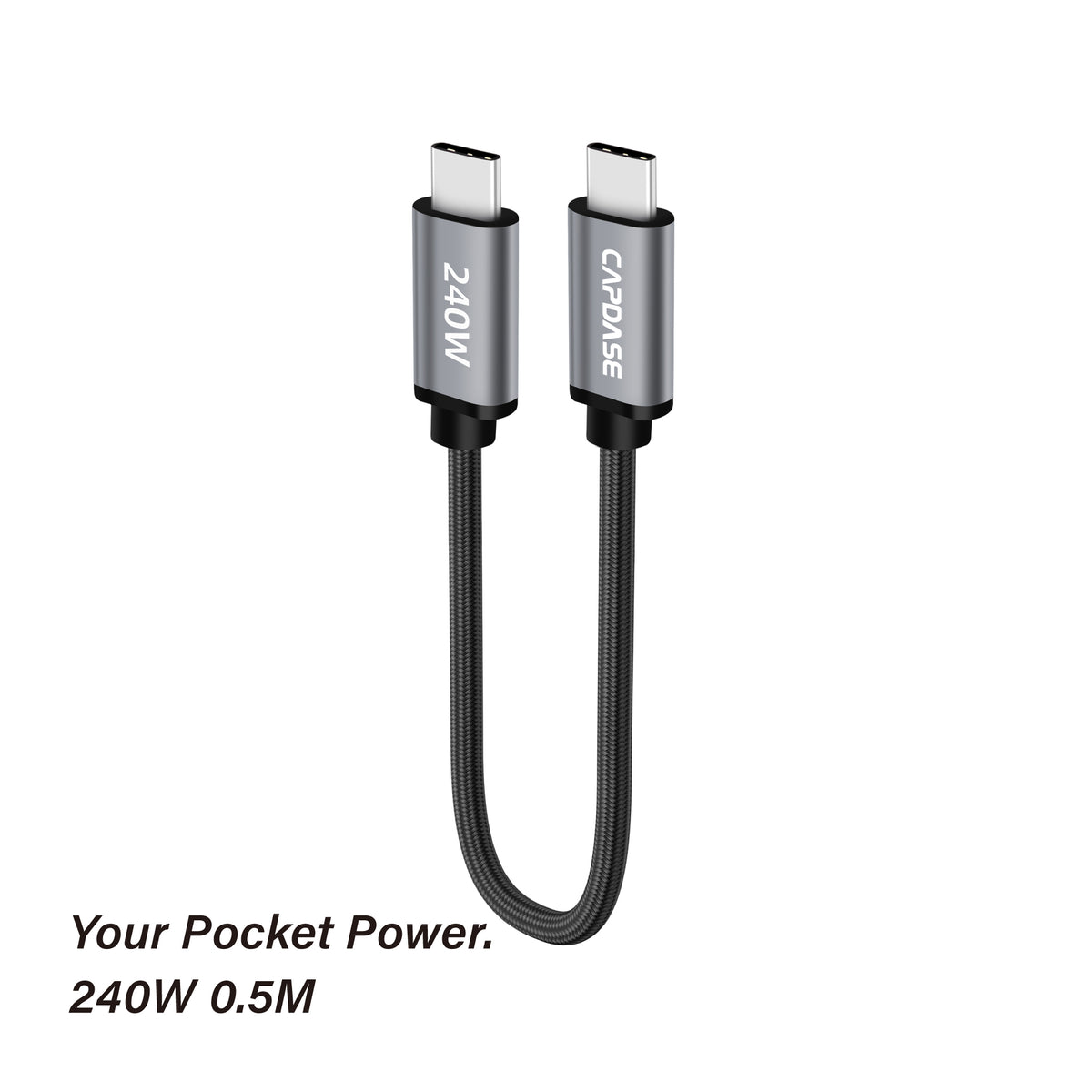 CAPDASE Metallic-KR Series USB-C to USB-C Cable (0.5M / 50cm)