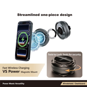 Wireless Charging Magnetic Mount - Wind/Dash | VS Circular 