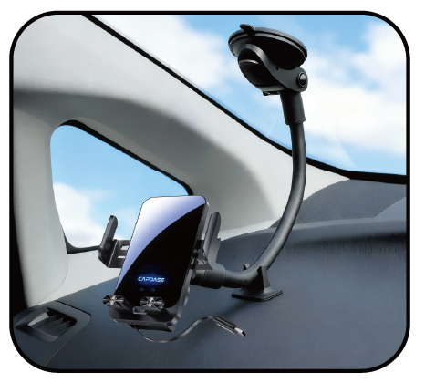Wireless Charging Auto Mount | AI Power II-Reel-Gooseneck Arm 300mm