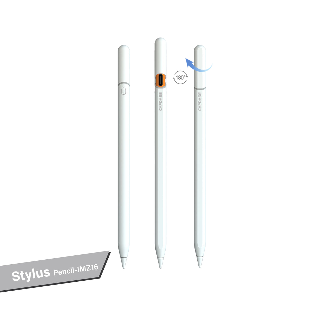 Stylus Pencil-IMZ016 for iPad | Magnetic adsorption | White | Grey