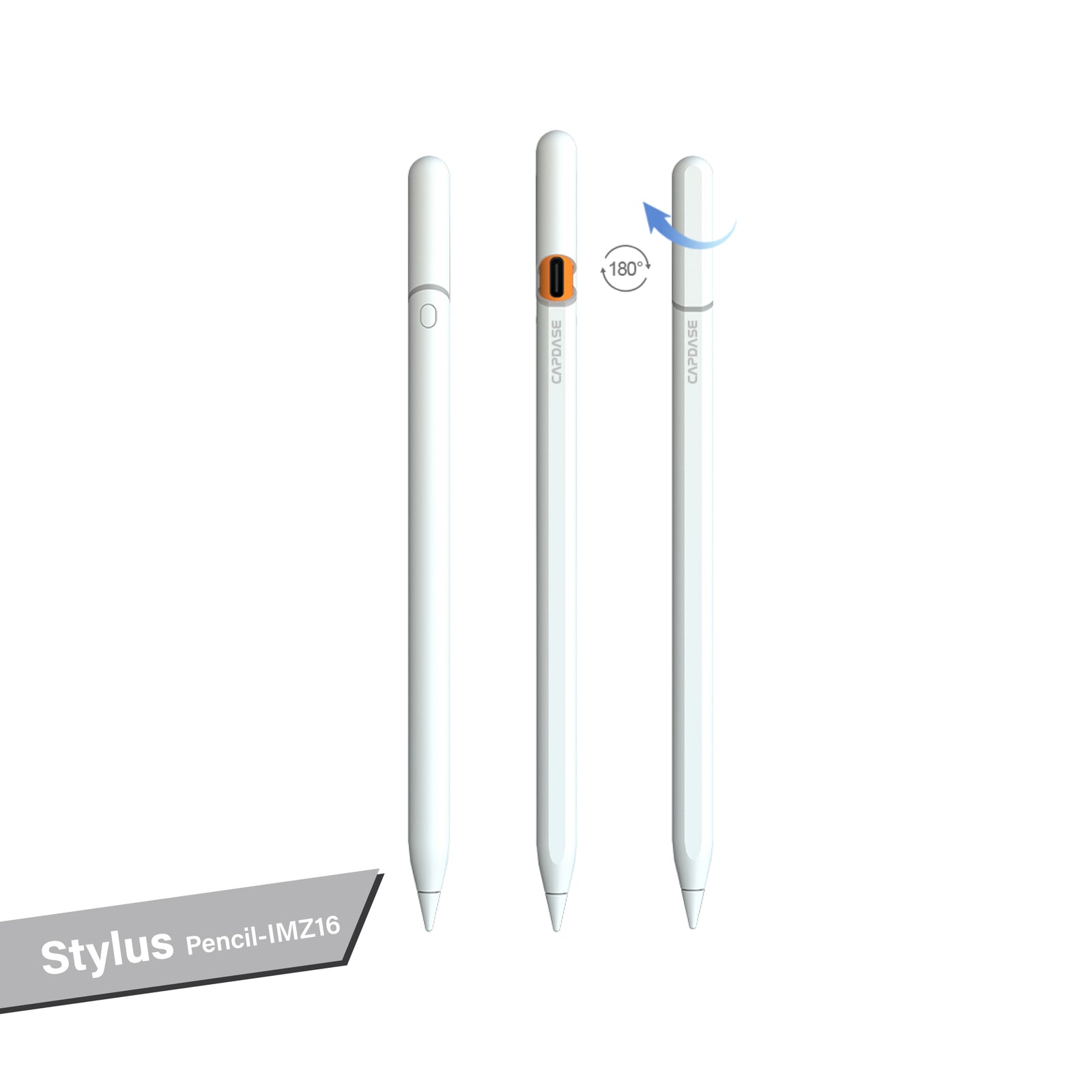 Stylus Pencil-IMZ016 for iPad | Magnetic adsorption | White | Grey