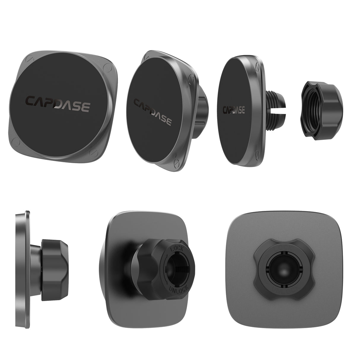 MagSafe Car Mount | Telescopic Arm-141| Windshield & Dashboard | Magnetic Mount | Squarer II Powerful magnetic grip.