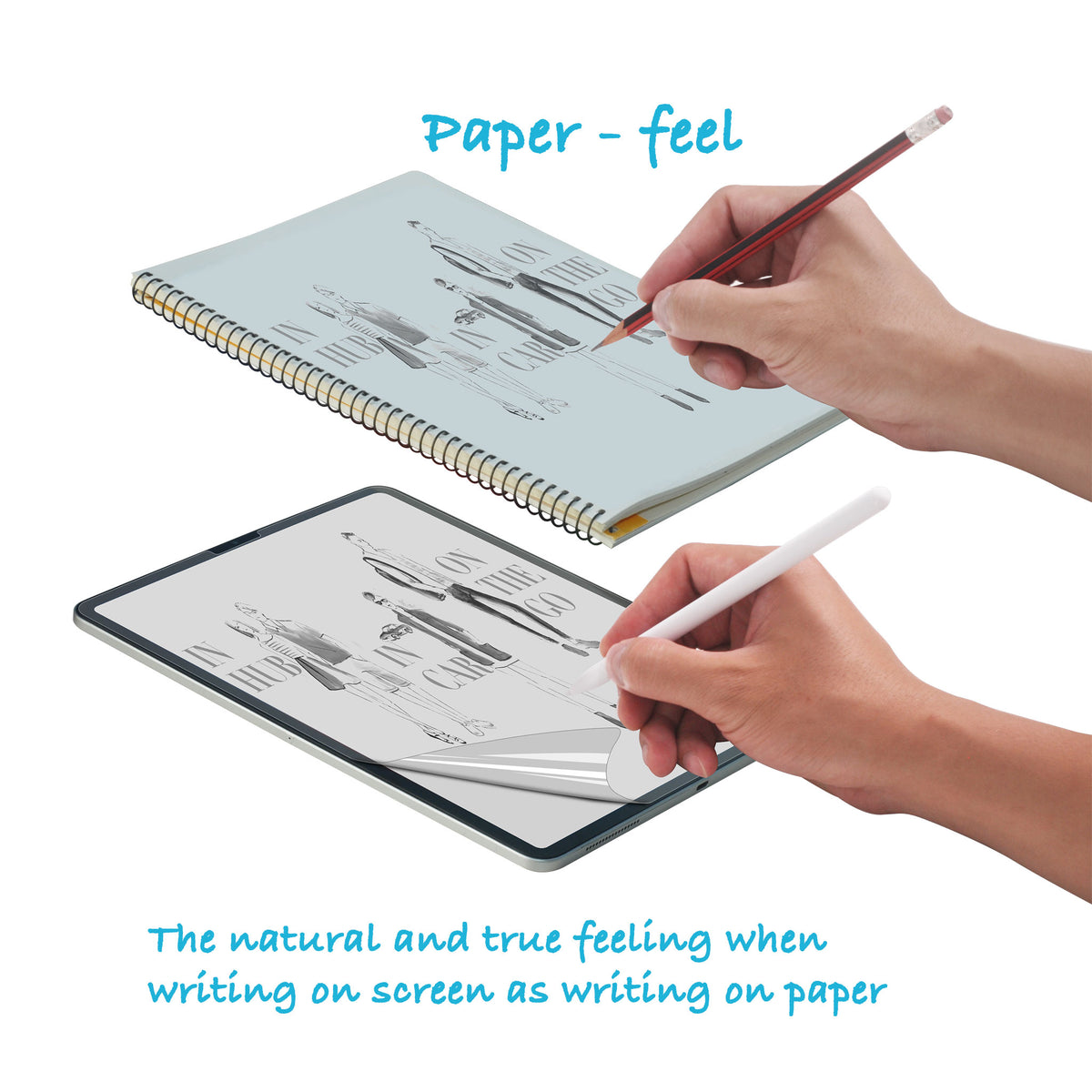 iPad (A17 Pro) | iPad mini (6th generation) | Handwriting Film | Paperize your Tablet | Natural & True feeling when writing on screen as writing on paper