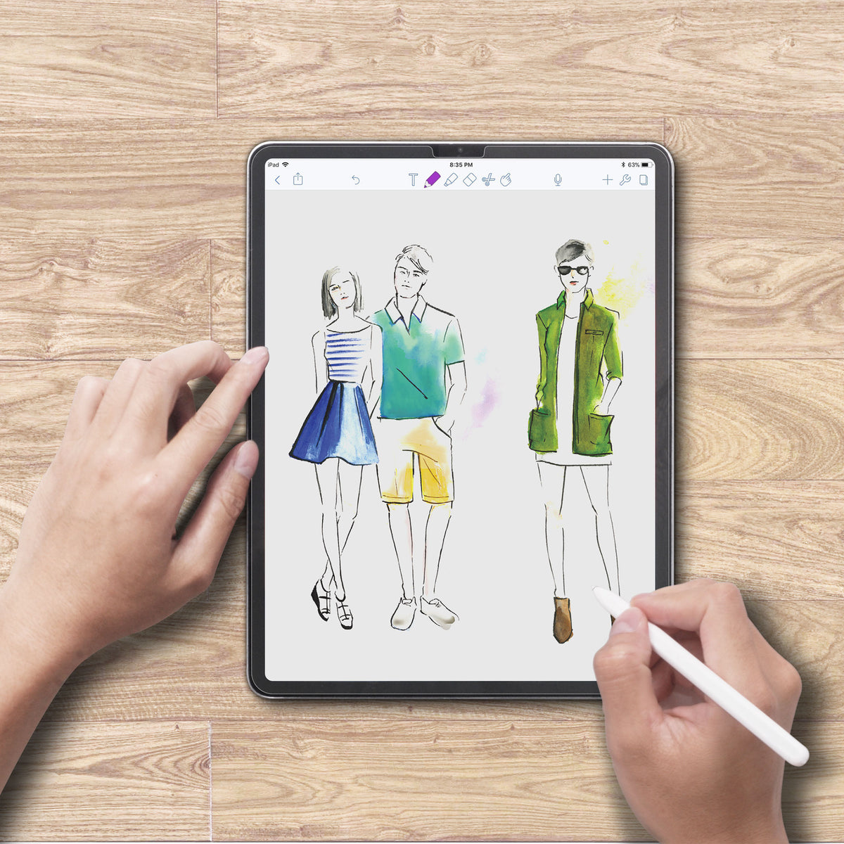 iPad Pro 11 (M5/M4) 2025/24 | Handwriting Film | Paperize your Tablet | Natural & True feeling when writing on screen as writing on paper