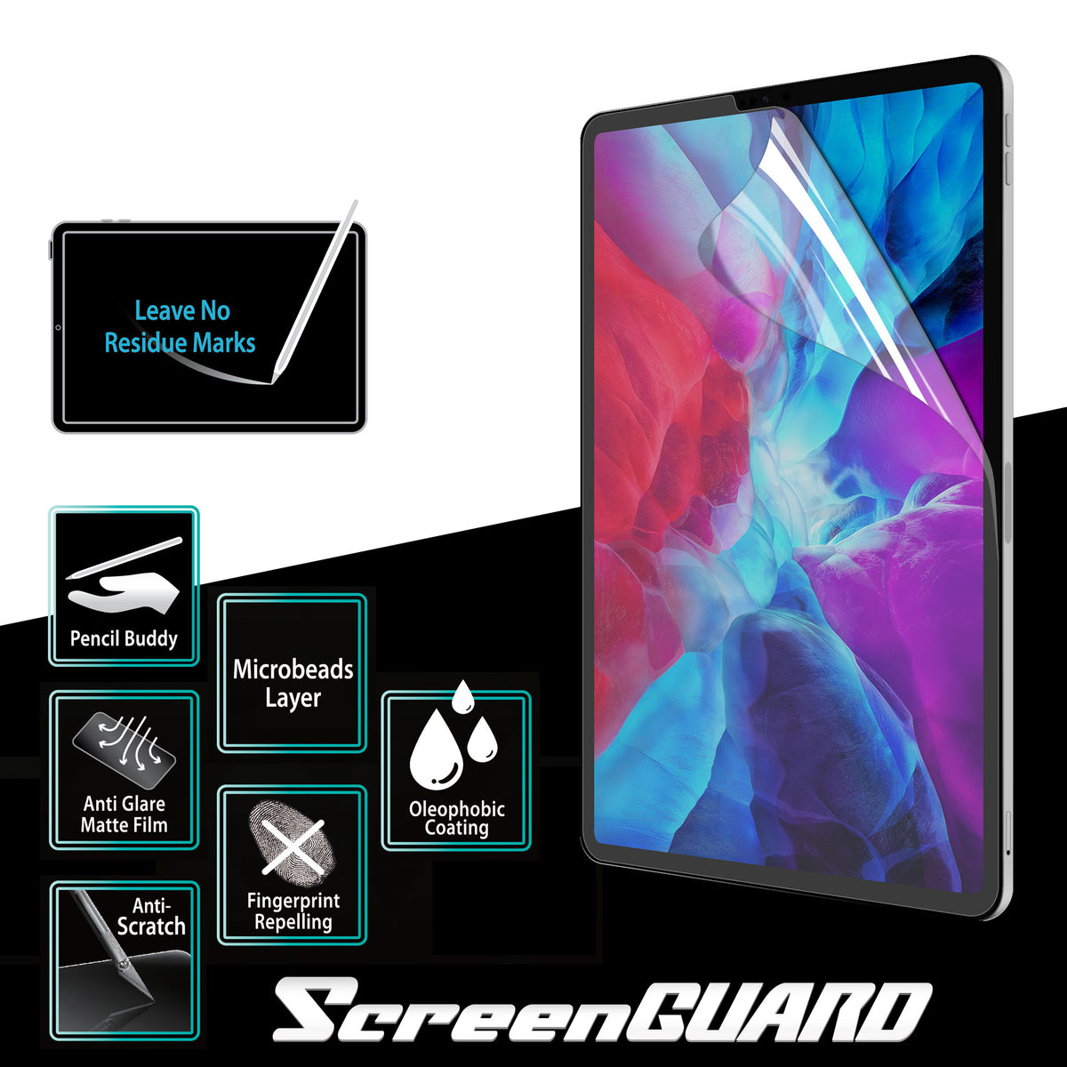 iPad (A17 Pro) | iPad mini (6th generation) | Handwriting Film | Paperize your Tablet | Natural & True feeling when writing on screen as writing on paper