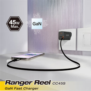 GaN Wall Charger | Ranger Reel CC45S_UK