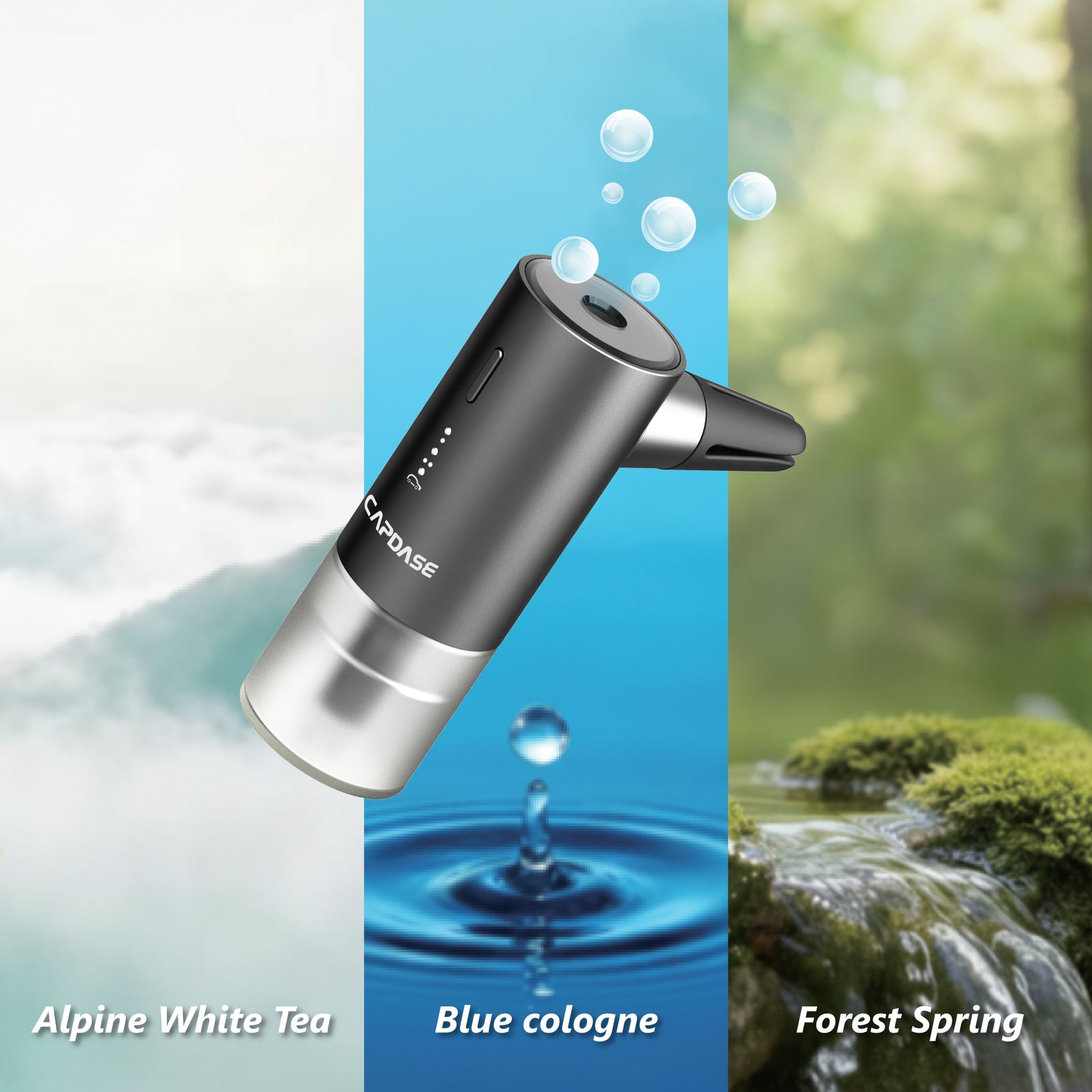 Car Diffuser | Home/Office | On-the-Go | eoDrive II Smart Diffuser Pack | Multi-essential oil scents